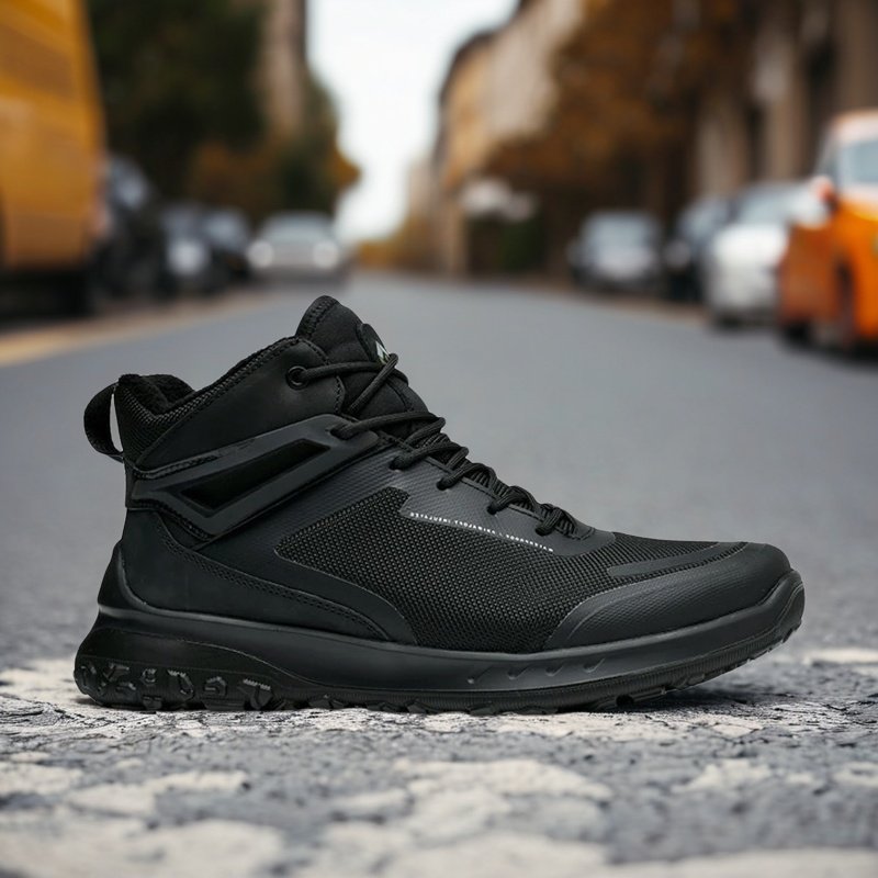 Crossfit Hard - High Top Mesh Leather Shoes Men