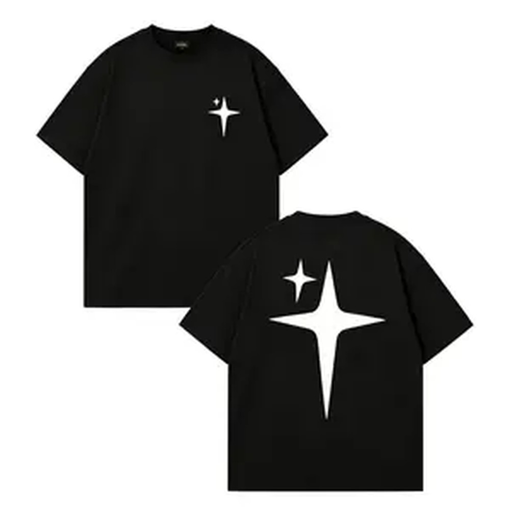 Crossfit Machine - Men's Pure Cotton Casual 4-Pointed Star