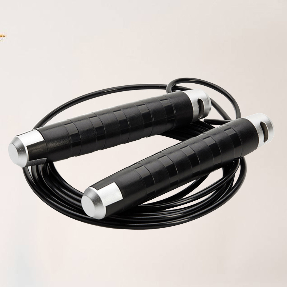 Black Steel Cable Jump Rope Be - đánh giá và giá Jump Rope Speed Bearing