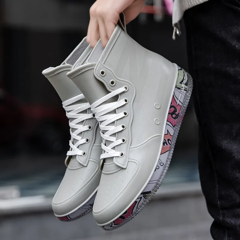 Men Rain Boots Fashion Trendy  - đánh giá và giá Crossfit Male