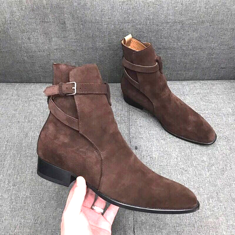 Black Brown Genuine Cow Suede  - đánh giá và giá Crossfit Male