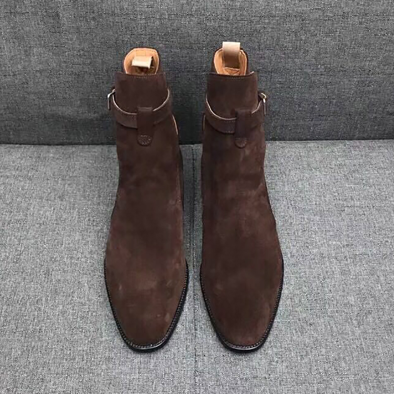 Black Brown Genuine Cow Suede  - đánh giá và giá Crossfit Male