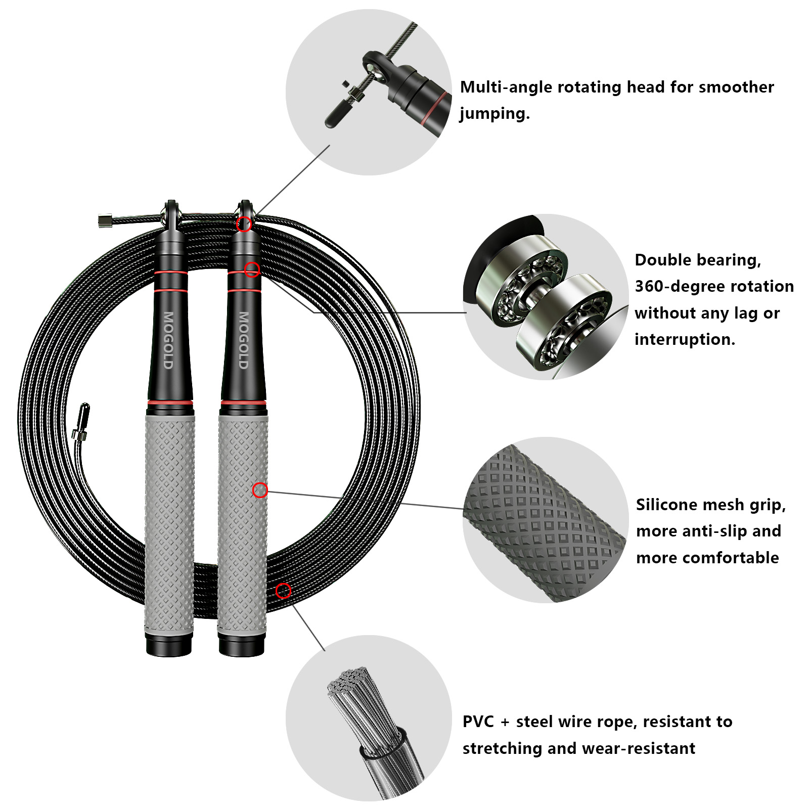 Speed Jump Rope, Heavy-Duty Ad - đánh giá và giá Jump Rope Speed Bearing