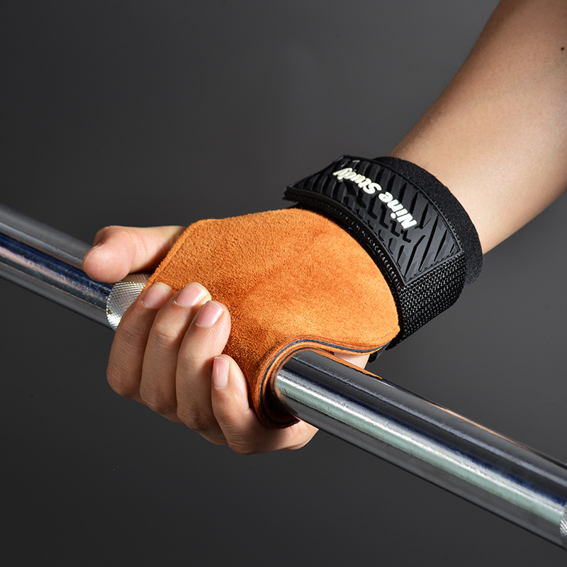 Cowhide Gym Grips Gloves Weigh - đánh giá và giá Crossfit Equipment