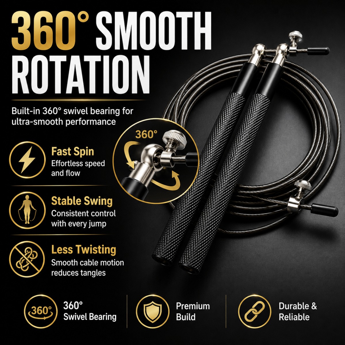 360 Degree Ball Bearing Speed  - đánh giá và giá Jump Rope Speed Bearing