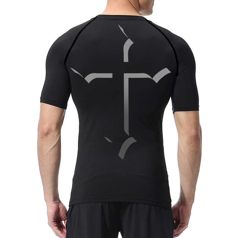 Cross Print Compression Shirt  - đánh giá và giá Crossfit Gym
