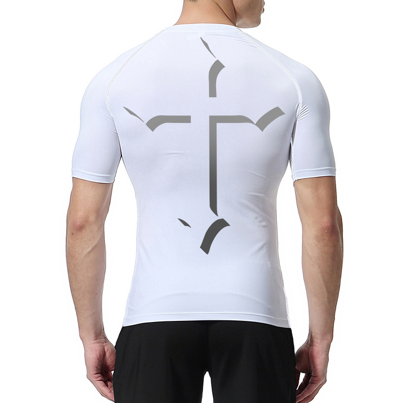 Cross Print Compression Shirt  - đánh giá và giá Crossfit Gym