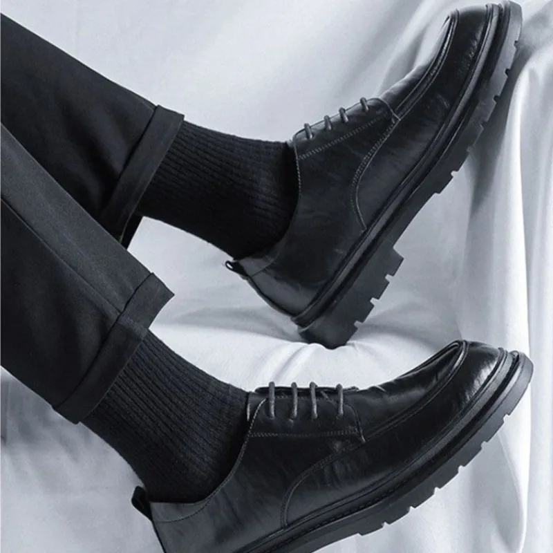 Lace Up Round Toe Men's Leathe - đánh giá và giá Crossfit Male