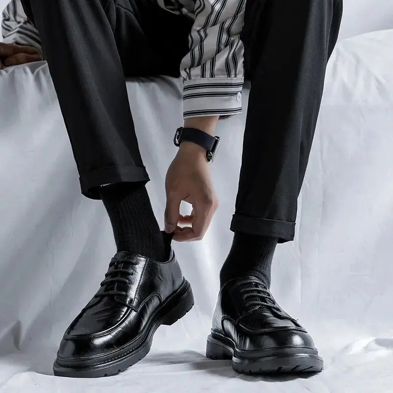 Lace Up Round Toe Men's Leathe - đánh giá và giá Crossfit Male