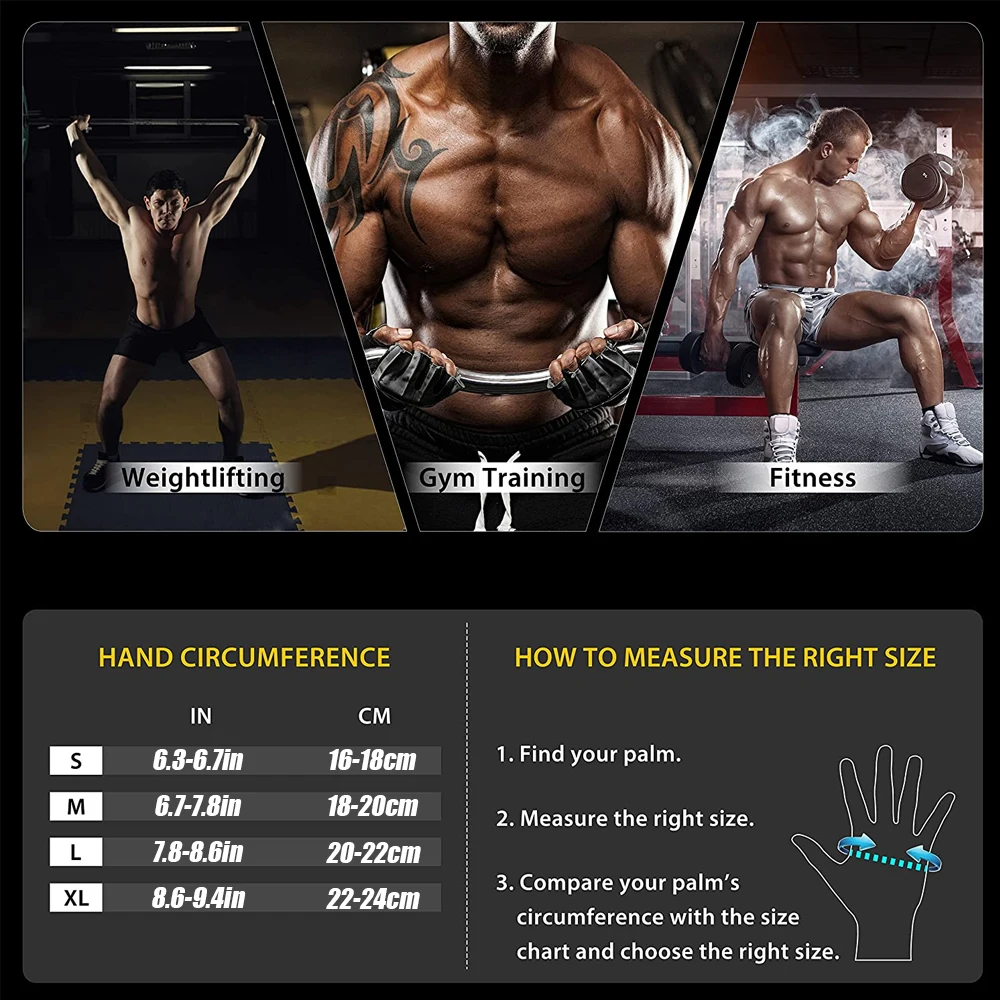 1Pair Half Finger Gym Fitness  - đánh giá và giá Crossfit Equipment