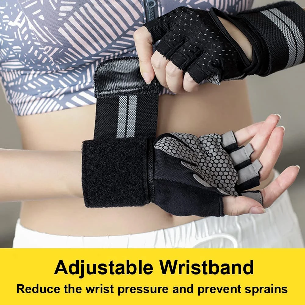1Pair Half Finger Gym Fitness  - đánh giá và giá Crossfit Equipment