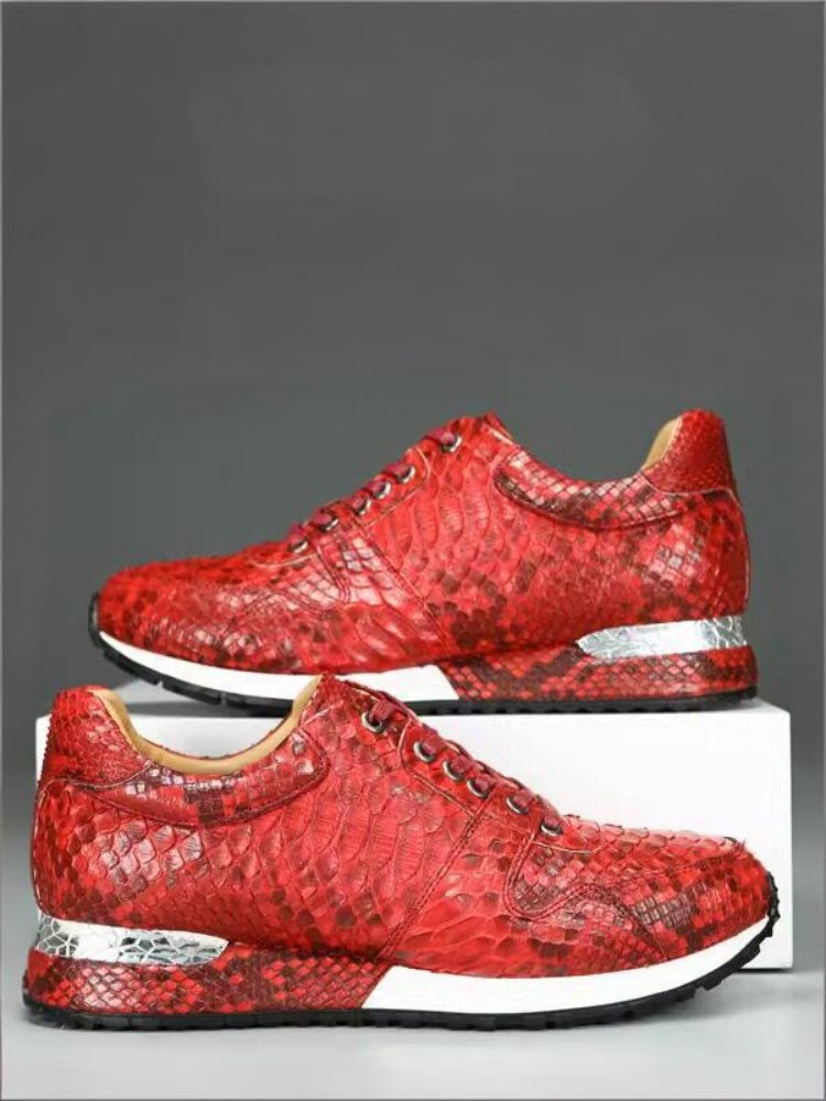 Concise Solid Color Snakeskin  - đánh giá và giá Crossfit Male