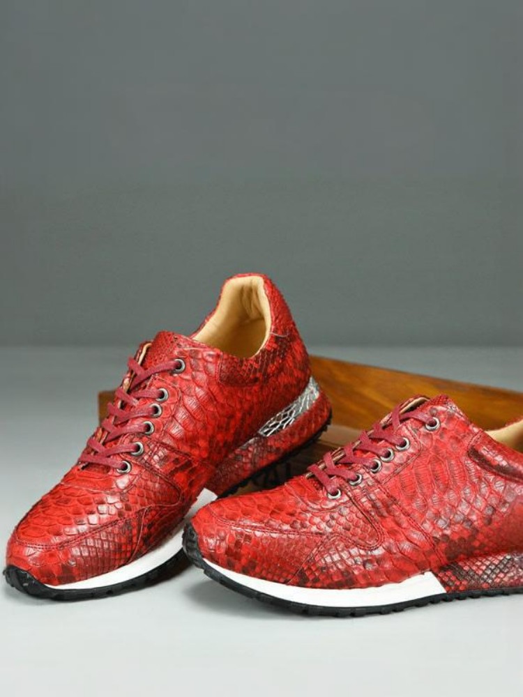 Concise Solid Color Snakeskin  - đánh giá và giá Crossfit Male