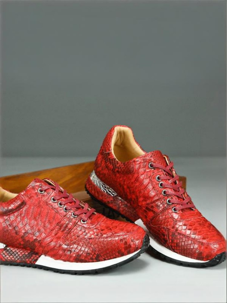 Concise Solid Color Snakeskin  - đánh giá và giá Crossfit Male
