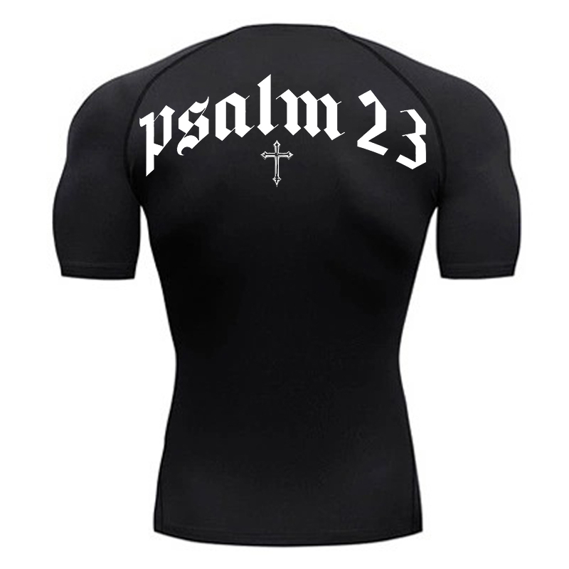 Psalm 23 Cross Print Compressi - đánh giá và giá Crossfit Gym