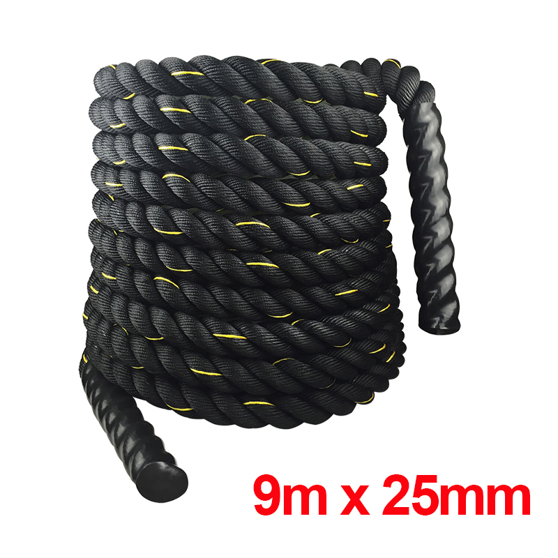 9M/12M/15M Fitness Battle Rope - đánh giá và giá Crossfit Equipment
